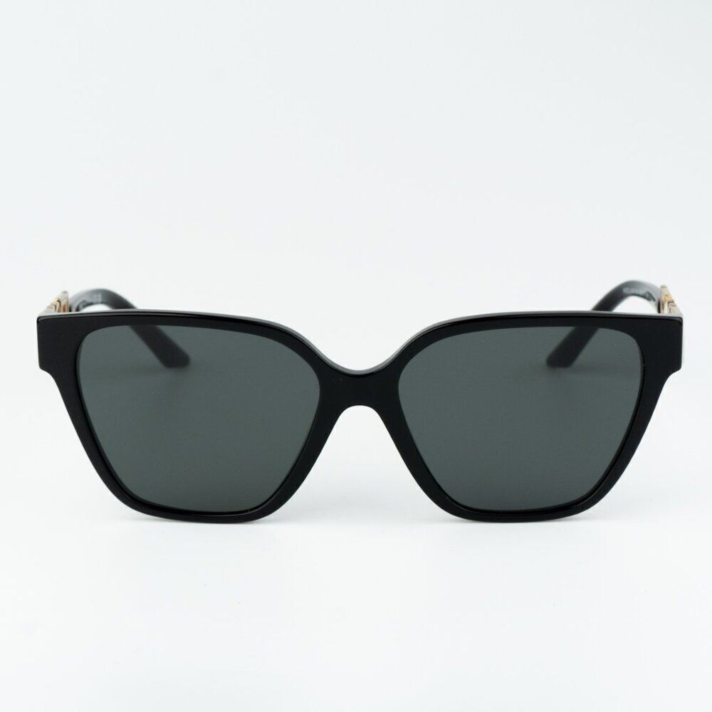 NEW Versace VE4471B GB1/87 Black Dark Grey Square Women Sunglasses VE 4471B